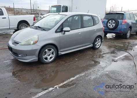 2007 Honda Fit Sport из США, поврежденный, VIN JHMGD38637S005123